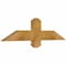 Ekena Millwork Eugene Rough Sawn Timber Gable Bracket, Western Red Cedar, 36"W x 9"H x 2"D x 4"F, 6/12 Pitch GBW036X09X0204EUG00RWR - alternate 2